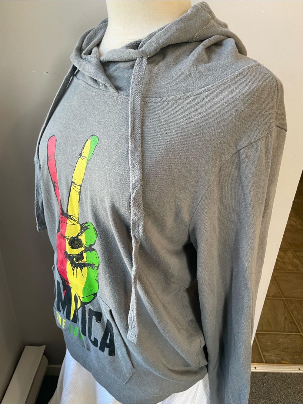 Pink Pineapple Jamaica "One Love" Grey Hoodie - Picture 3 of 7